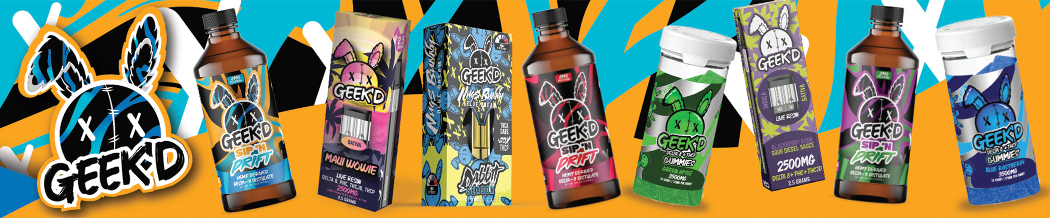 THC-P + Delta 8 THC Gummies - Green Apple - 2500mg - Geek'd THC-P + Delta 8 THC Gummies - Green Apple - 2500mg - Geek'd