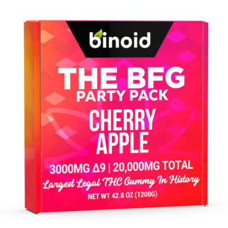 Delta 9:Delta 8 Gummies - The BFG Cherry Apple - 3000mg - By Binoid