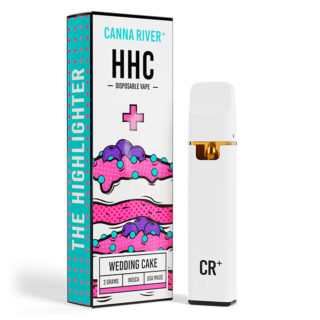 HHC Vape - HHC Highlighter - Wedding Cake (Sativa) - 2g - By Canna River