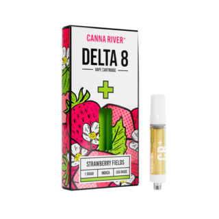 Canna River - THC Vape - D8 Cartridge - Strawberry Fields - 1g