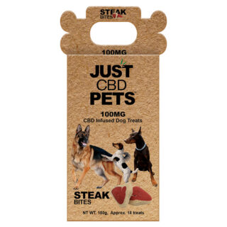 Steak Bites Dog Treats - 100mg - By JustCBD