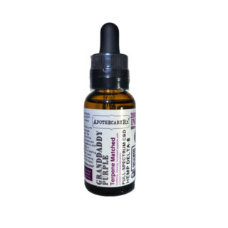 Apothecary RX - Delta 8 Tincture - Full Spectrum Oil - Granddaddy Purple - 2000mg