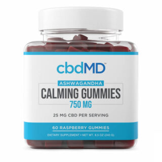 Broad Spectrum Calming CBD Gummies - Raspberry - cbdMD