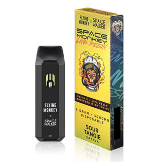 Live Resin Delta 8 THC Vape Pen with THCP - Sour Tangie - Sativa 3g - Flying Monkey x Space Walker