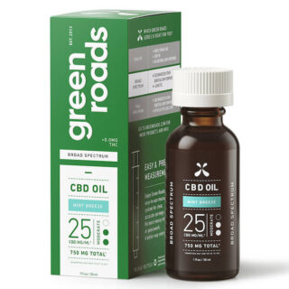 Broad Spectrum CBD Oil Tincture - Mint Breeze - Green Roads