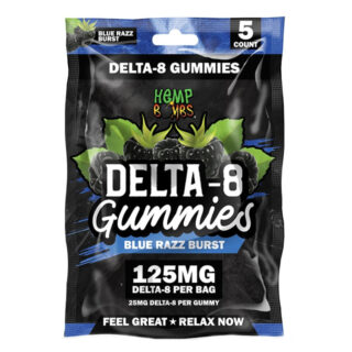 Hemp Bombs - Delta 8 Gummies - Blue Razz Burst - 125mg