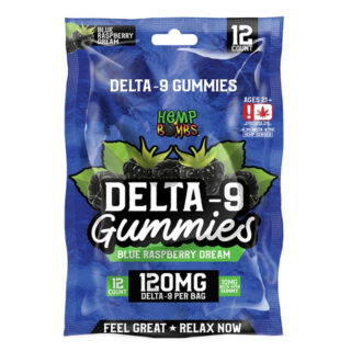 Hemp Bombs - Delta 9 Gummies - Blue Raspberry Dream - 120mg