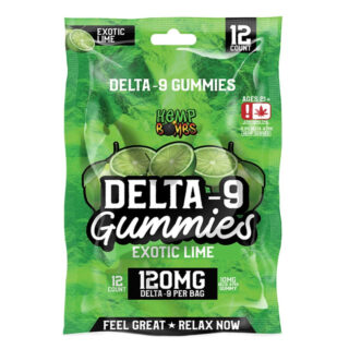 Hemp Bombs - Delta 9 Gummies - Exotic Lime - 120mg