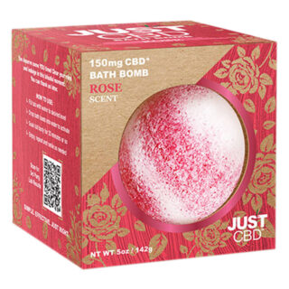 CBD Bath Bomb - Rose Scent - JustCBD