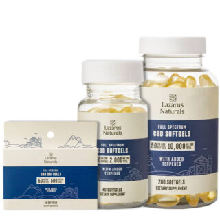 Full Spectrum CBD Capsules - 50mg - Lazarus Naturals