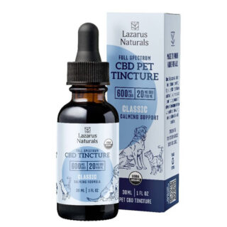 Full Spectrum CBD Pet Tincture - Classic Calming Formula - Lazarus Naturals