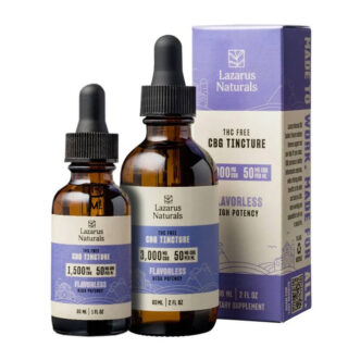 High Potency CBG Isolate Tincture - Flavorless - Lazarus Naturals