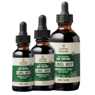 Full Spectrum CBD Oil Tincture - Chocolate Mint - Lazarus Naturals