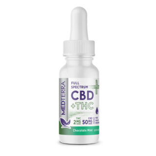 True Full Spectrum CBD + THC Oil Tincture - Chocolate Mint - Medterra