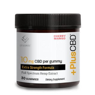 CBD Gummies - Full Spectrum Cherry Mango CBD Gummies - 10mg - by PlusCBD