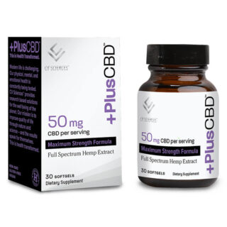 CBD Softgels - Maximum Strength Full Spectrum - 50mg - by PlusCBD Oil