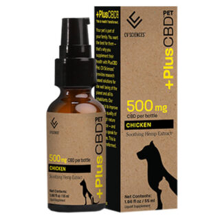 PlusCBD Oil - Pet Tincture - Chicken Soothing Hemp Extract - 500mg