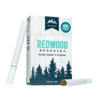 Redwood Reserves - CBD Cigarettes - Cigarette Pack - Menthol Crush - 1200mg