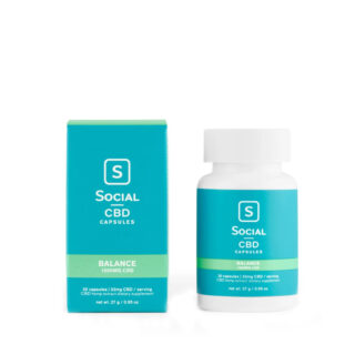 Social CBD - CBD Capsules - Balance Gel Caps - 33mg