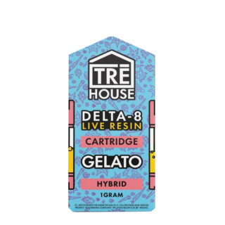 Weed Pen - D8 Live Resin Vape Cartridge - Gelato - 1g by TRE House