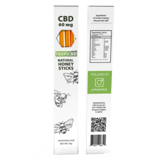 TropiCBD - CBD Edible - Natural Honey Stick - 20mg