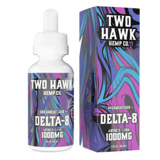 Two Hawk Hemp - Delta 8 Oil - D8:CBN Dreamcatcher Tincture - 1000mg