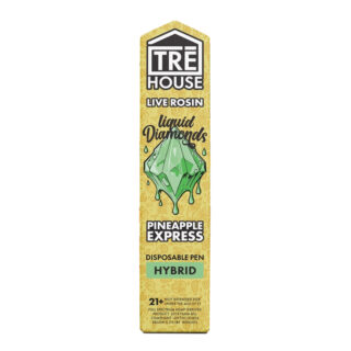 TRE House - THC Vape - Live Rosin Liquid Diamonds Disposable + D8 + D9 + D10 + HHC + THC-P - Pineapple Express - 2g