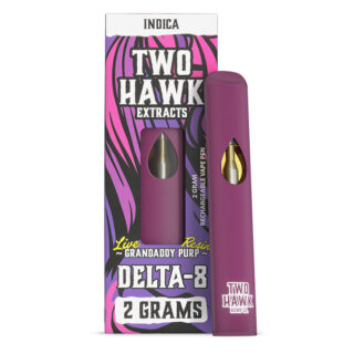 Two Hawk Hemp Co. - Delta 8 Device - Rechargeable - Granddaddy Purp - 2g