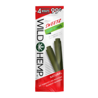 Sweetz Organic Hemp Wraps - 4-Count Pack - Wild Hemp