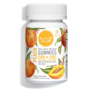 Peach CBD + CBC Gummies - 30mg - By Wyld CBD 10 Count