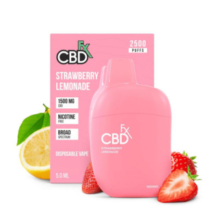CBDfx - CBD Vape Pen - Strawberry Lemonade - 1500mg