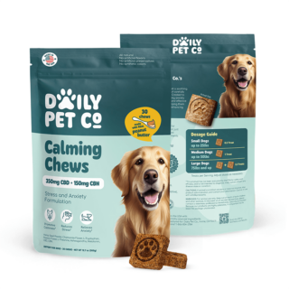 Daily Pet Co - CBD + CBN Pet Edible - Calming Chews - Peanut Butter - 30 Count