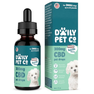 CBD Pet Tincture - Bacon Flavored for Dogs - Daily Pet Co - 300mg