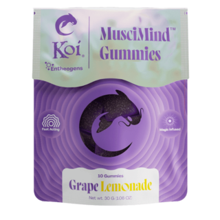 Koi CBD - Mushroom Edible - MusciMind Gummies - Grape Lemonade - 10 Count