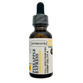 Full Spectrum CBD + Delta 8 THC Oil Tincture - Pineapple Express - Apothecary Rx