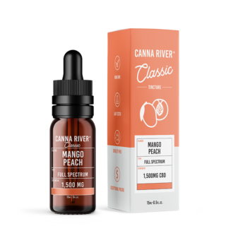 Canna River - CBD Oil - Classic Full Spectrum Tincture - Mango Peach - 1500mg