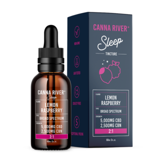 Canna River - CBD Oil - CBD:CBN Sleep Tincture - Lemon Raspberry - 5000mg