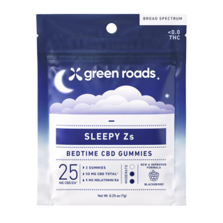 Sleepy Z's Bedtime CBD Gummies - Blackberry - Green Roads
