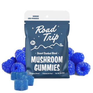 Road Trip - Blue Raspberry Mushroom Gummies - 4 Count