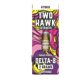 Delta 8 THC Vape Cartridge - Sugar Punch - Hybrid 2g - Two Hawk Extracts