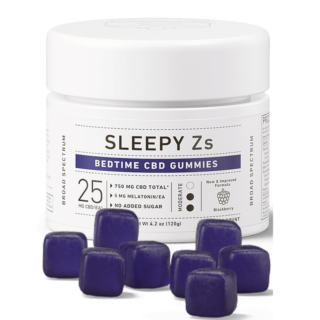 Sleepy Z's CBN + CBD Gummies - Blackberry - Green Roads